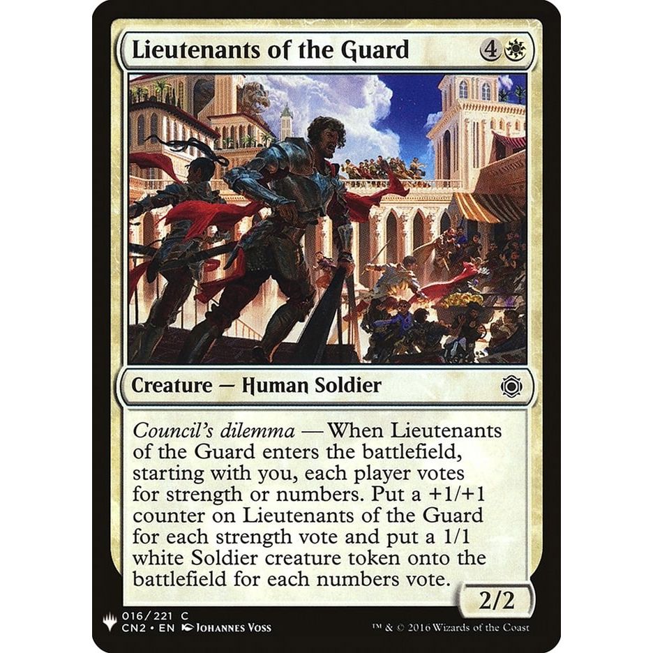 Image for Lieutenants of the Guard (16) (LIST) - Magic: The Gathering