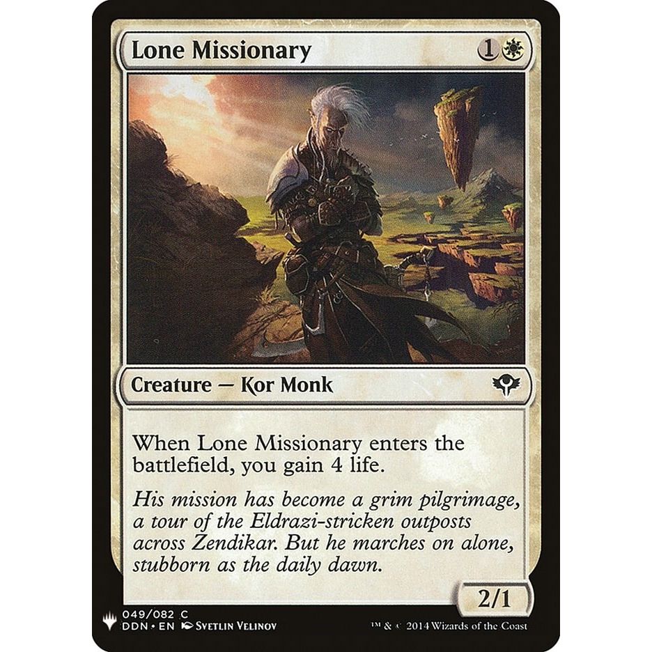 Image for Lone Missionary (49) (LIST) - Magic: The Gathering