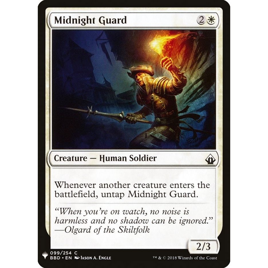 Image for Midnight Guard (99) (LIST) - Magic: The Gathering