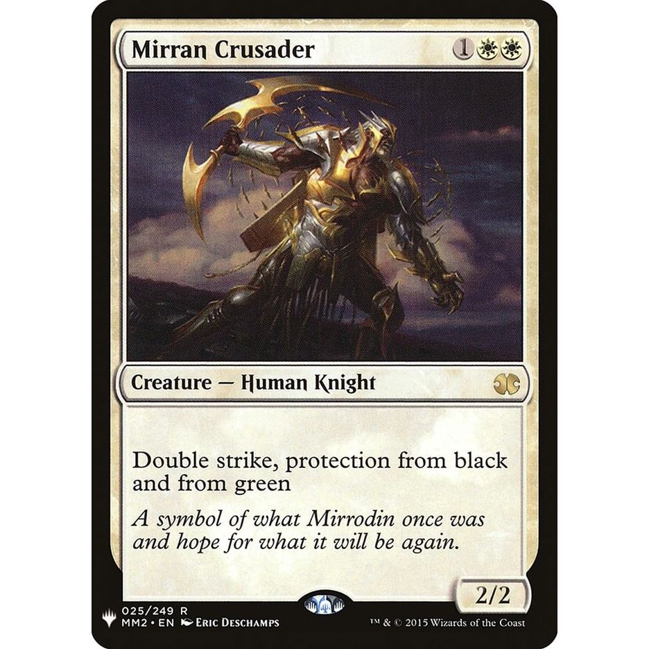 Image for Mirran Crusader (025/249) (LIST) - Magic: The Gathering