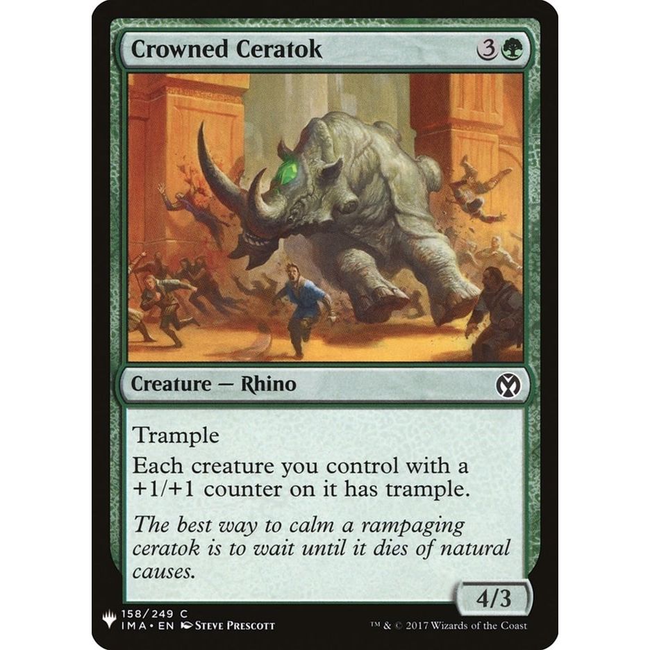 Image for Crowned Ceratok (158) (LIST) - Magic: The Gathering