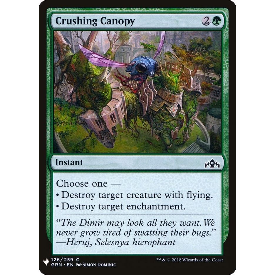 Image for Crushing Canopy (126) (LIST) - Magic: The Gathering