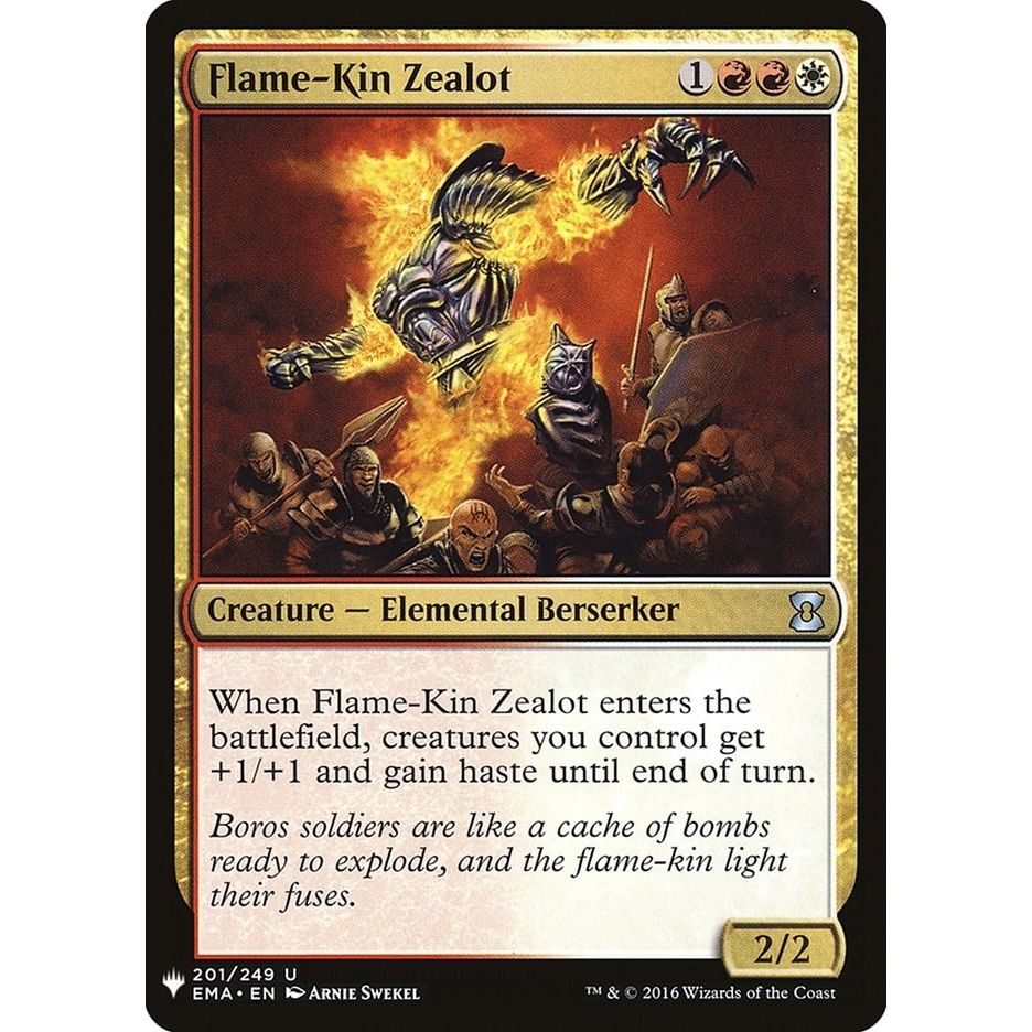 Image for Flame-Kin Zealot (201) (LIST) - Magic: The Gathering