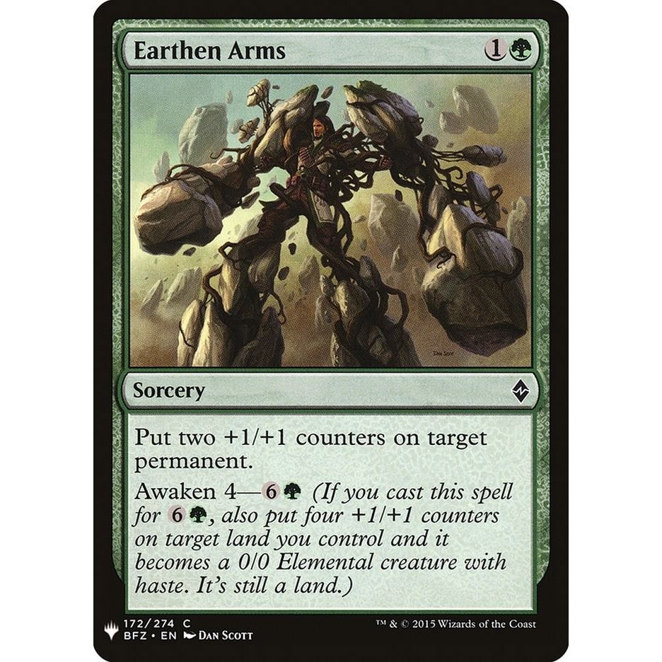 Image for Earthen Arms (172) (LIST) - Magic: The Gathering
