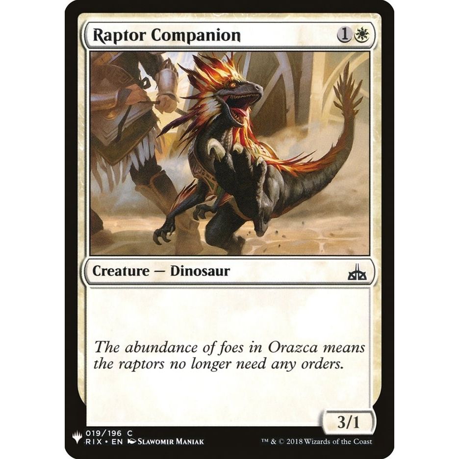 Image for Raptor Companion (19) (LIST) - Magic: The Gathering