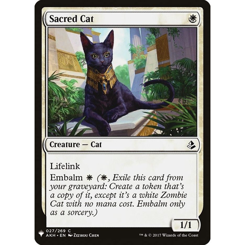 Image for Sacred Cat (27) (LIST) - Magic: The Gathering