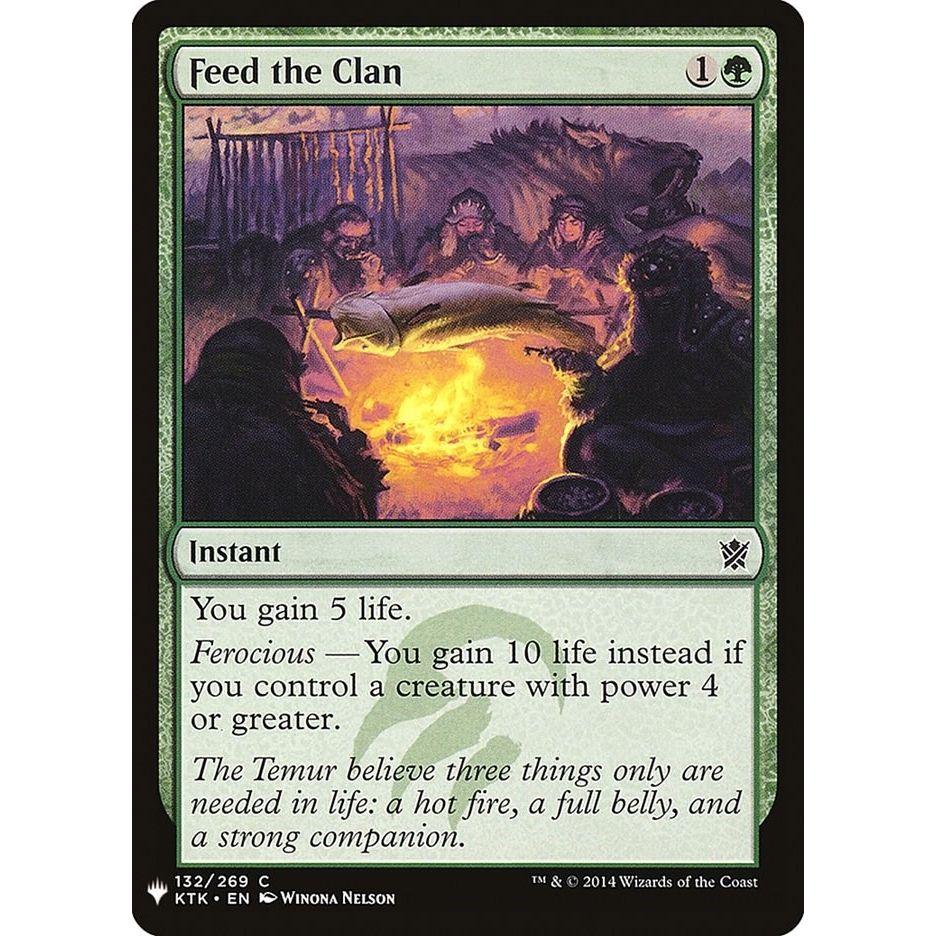Image for Feed the Clan (132) (LIST) - Magic: The Gathering