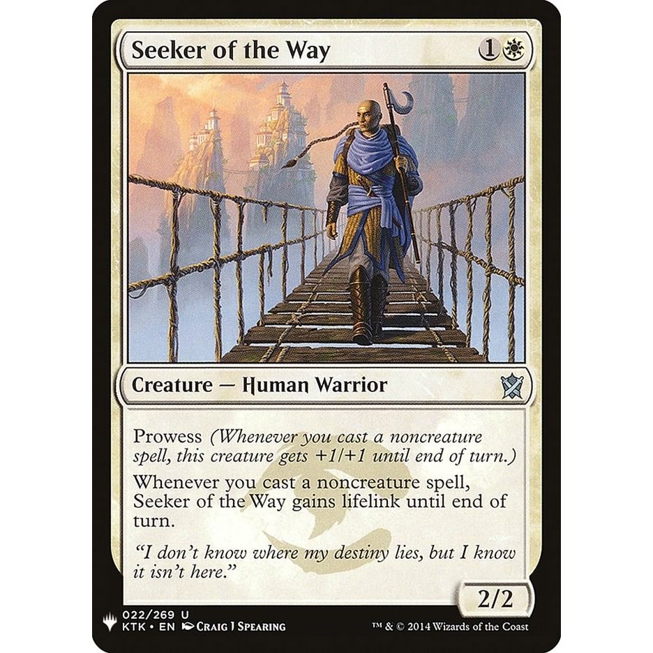 Image for Seeker of the Way (22) (LIST) - Magic: The Gathering
