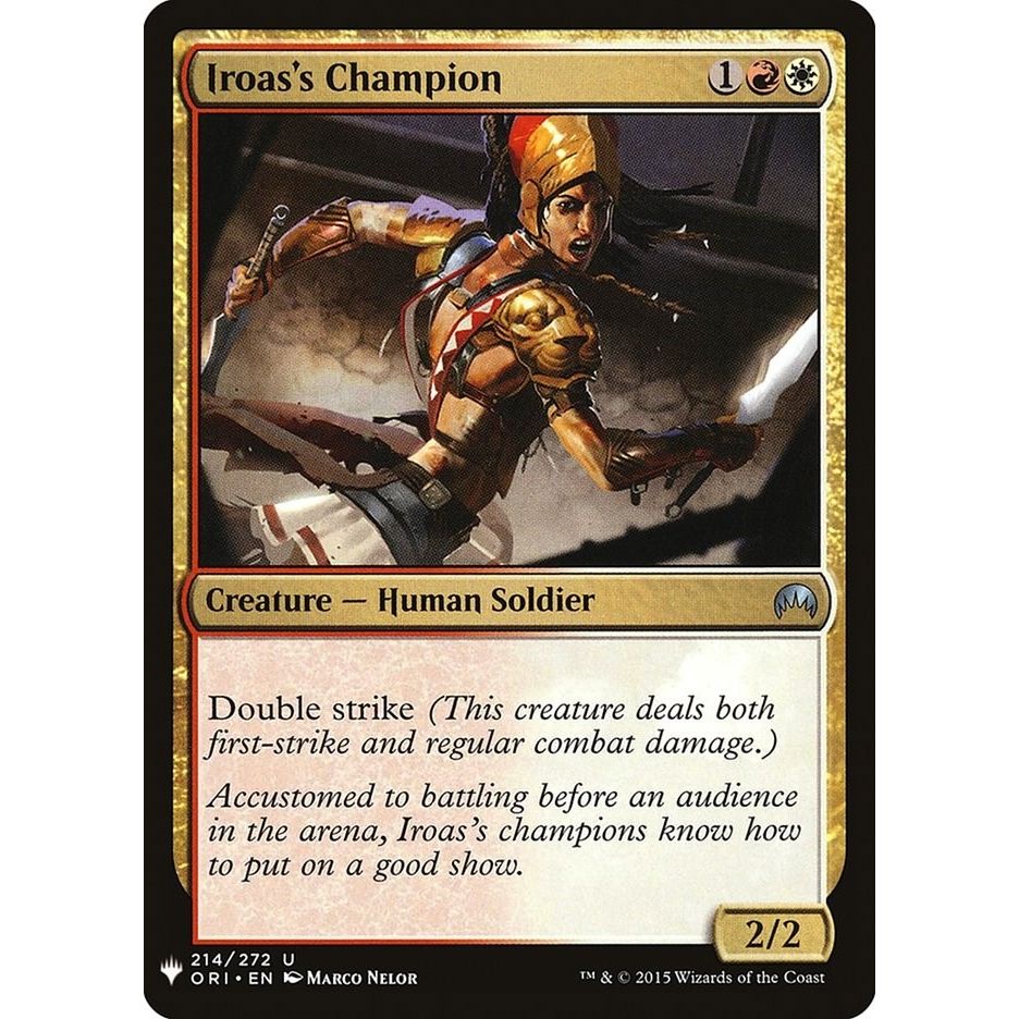 Image for Iroas's Champion (214) (LIST) - Magic: The Gathering