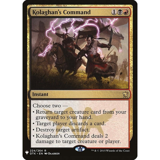 Image for Kolaghan's Command (224) (LIST) - Magic: The Gathering