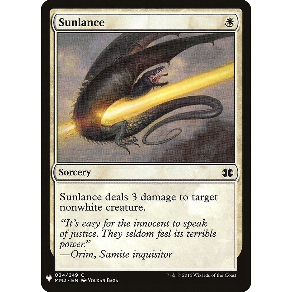 Image for Sunlance (34) (LIST) - Magic: The Gathering