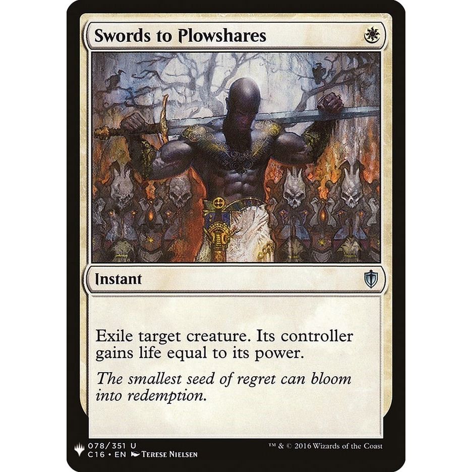 Image for Swords to Plowshares (C16) (78) (LIST) - Magic: The Gathering