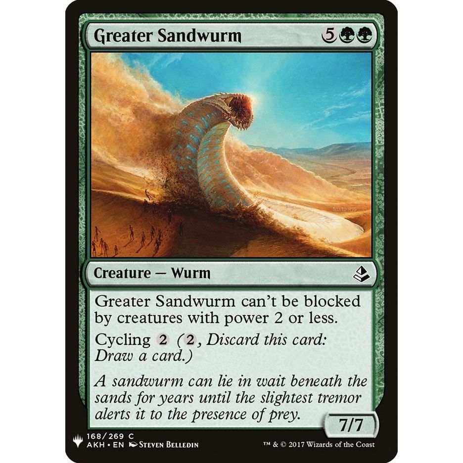 Image for Greater Sandwurm (168) (LIST) - Magic: The Gathering