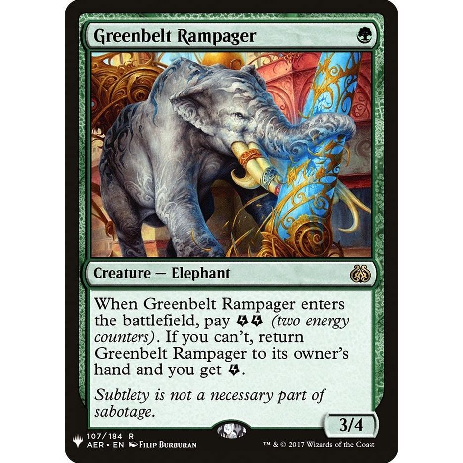 Image for Greenbelt Rampager (107/184) (LIST) - Magic: The Gathering