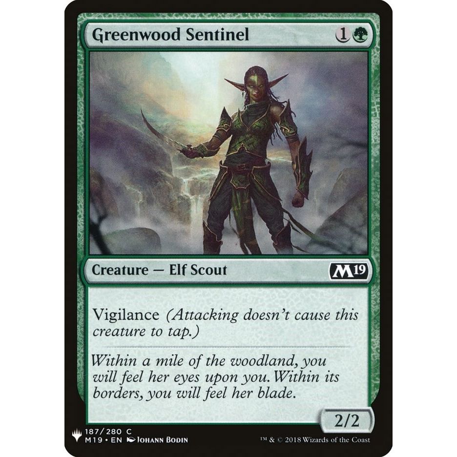 Image for Greenwood Sentinel (187) (LIST) - Magic: The Gathering