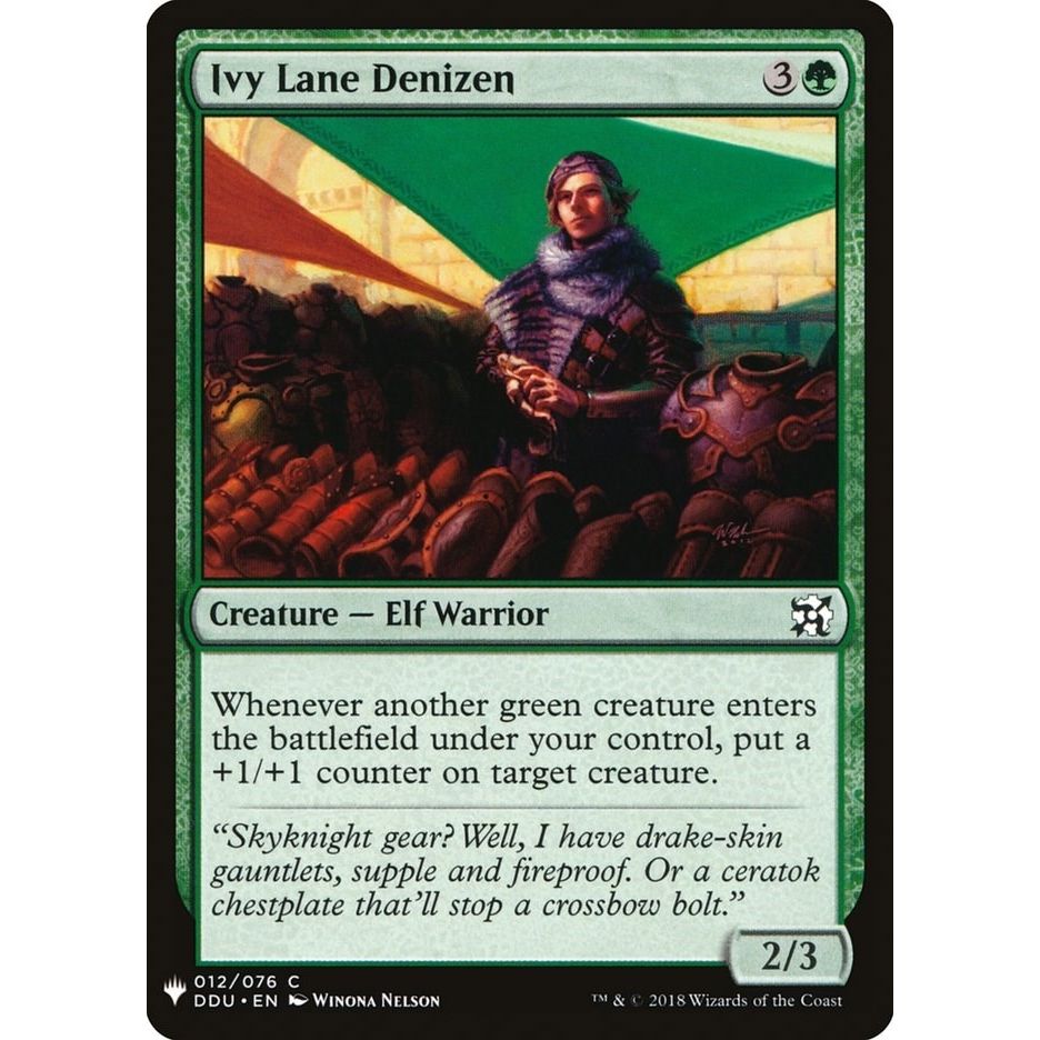 Image for Ivy Lane Denizen (12) (LIST) - Magic: The Gathering