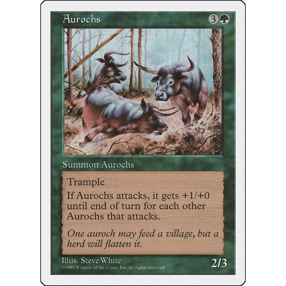 Image for Aurochs (5ED) - Magic: The Gathering