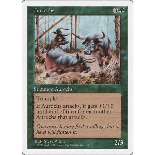Image for Aurochs (5ED) - Magic: The Gathering