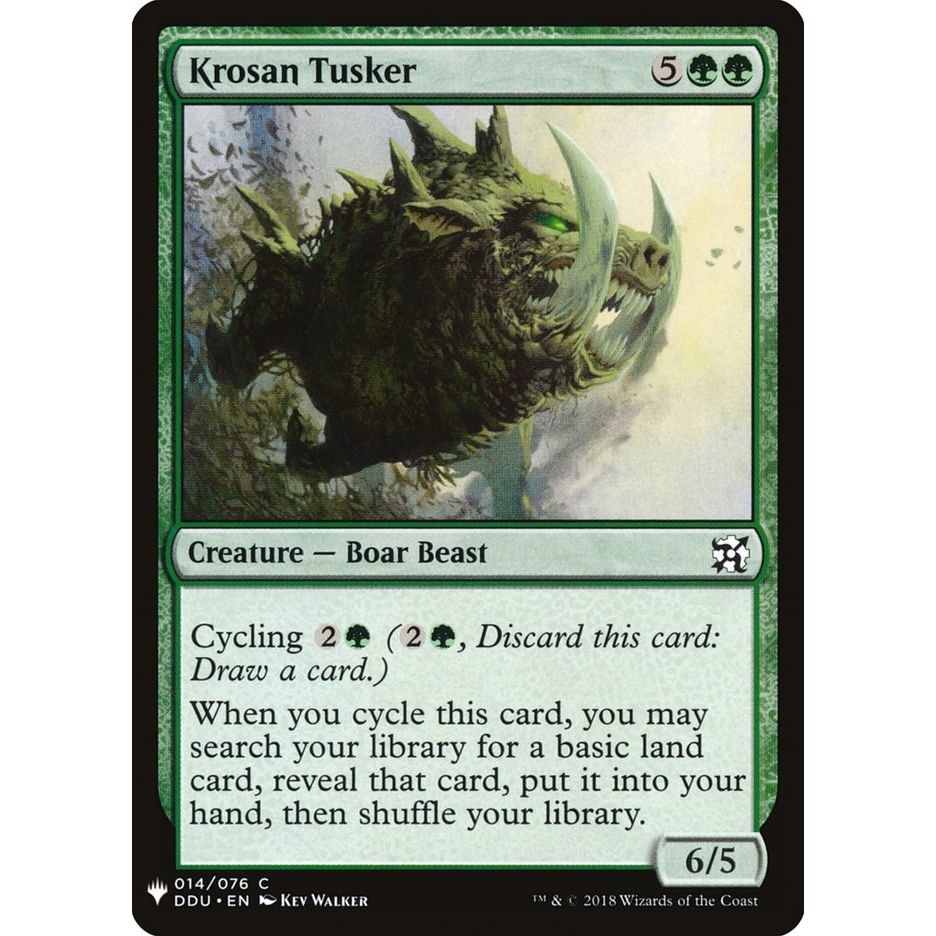 Image for Krosan Tusker (DDU) (14) (LIST) - Magic: The Gathering