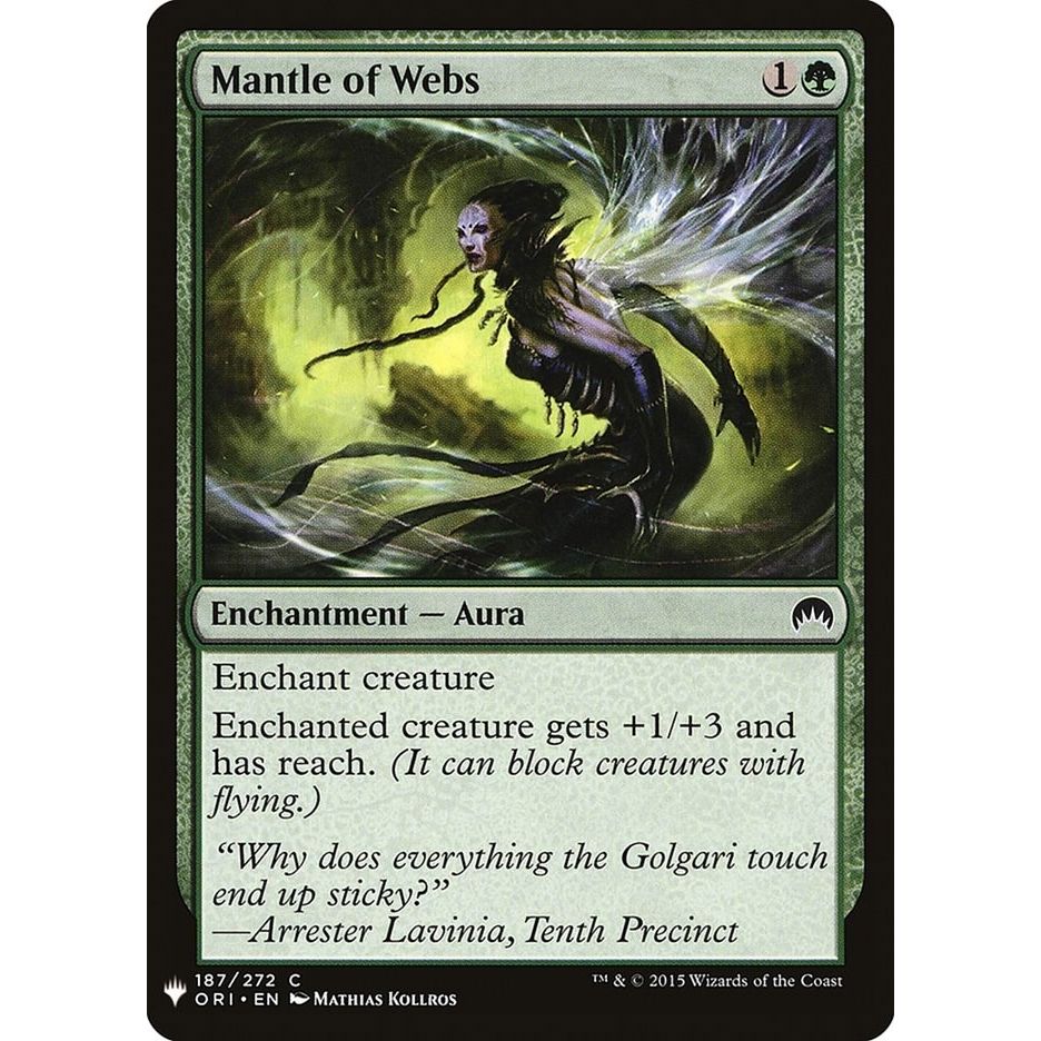 Image for Mantle of Webs (187) (LIST) - Magic: The Gathering