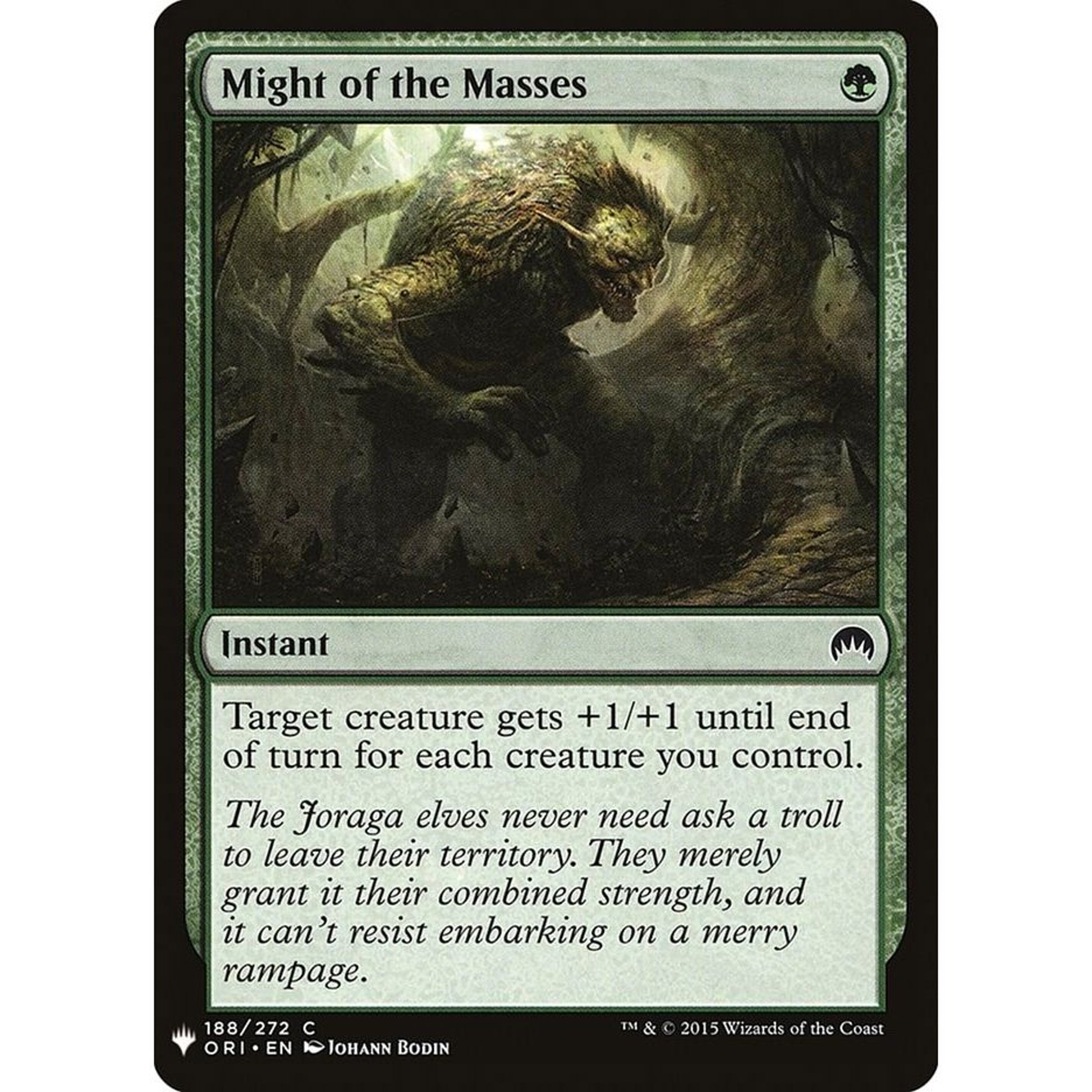 Image for Might of the Masses (188) (LIST) - Magic: The Gathering