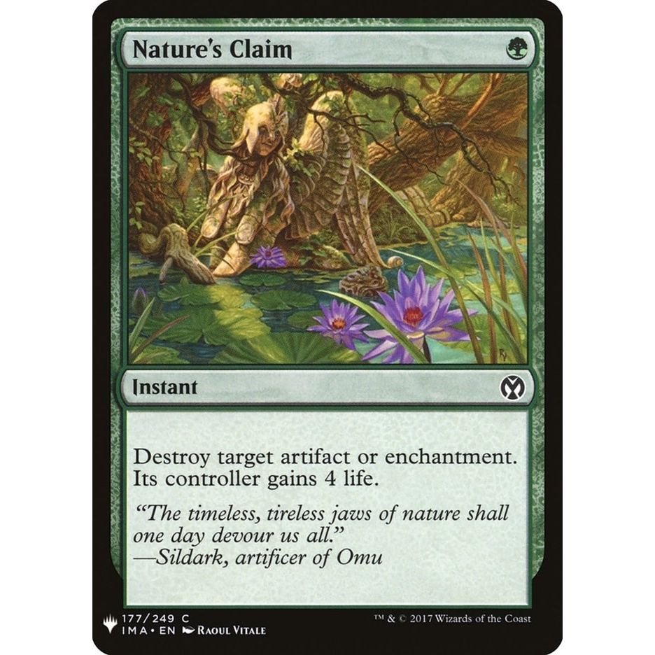Image for Nature's Claim (177) (LIST) - Magic: The Gathering