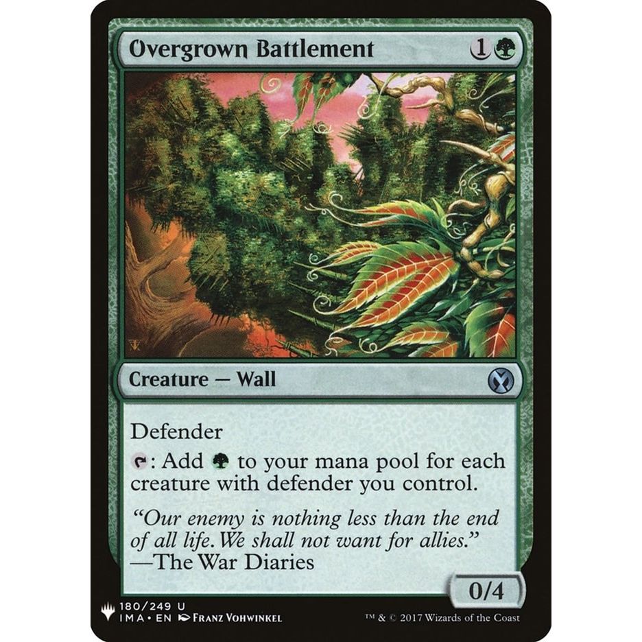 Image for Overgrown Battlement (180) (LIST) - Magic: The Gathering