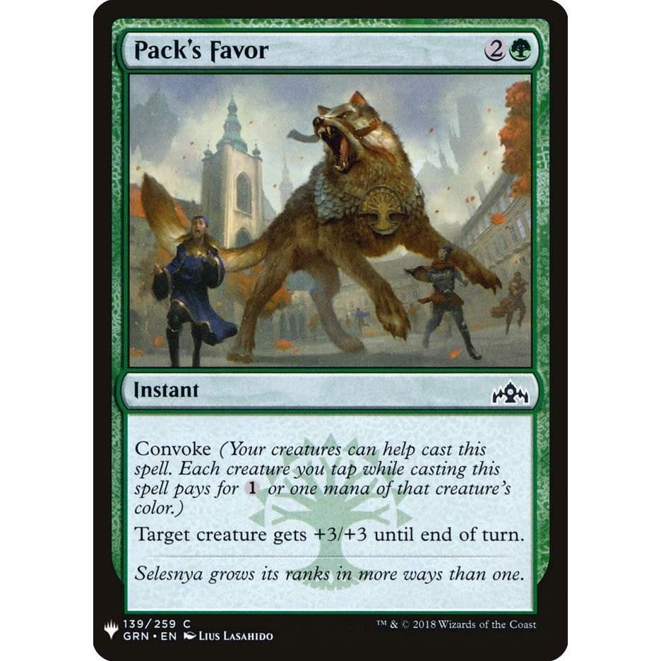 Image for Pack's Favor (139) (LIST) - Magic: The Gathering