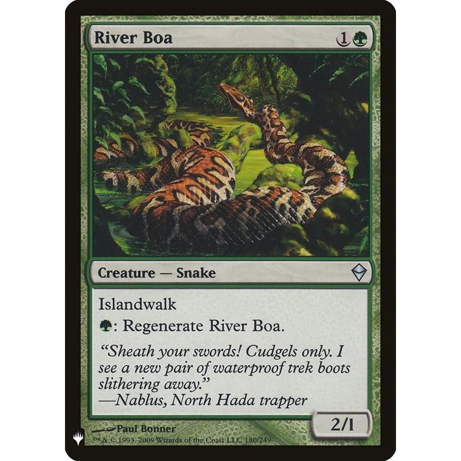 Image for River Boa (180) (LIST) - Magic: The Gathering