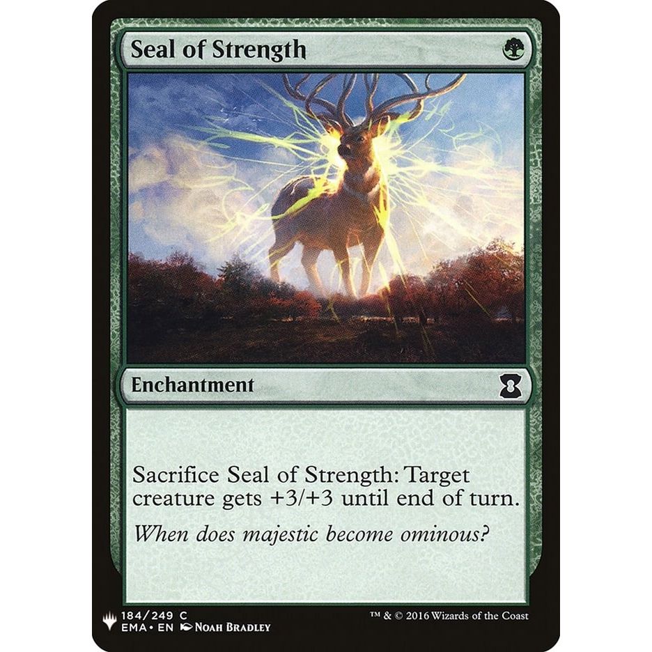 Image for Seal of Strength (184) (LIST) - Magic: The Gathering