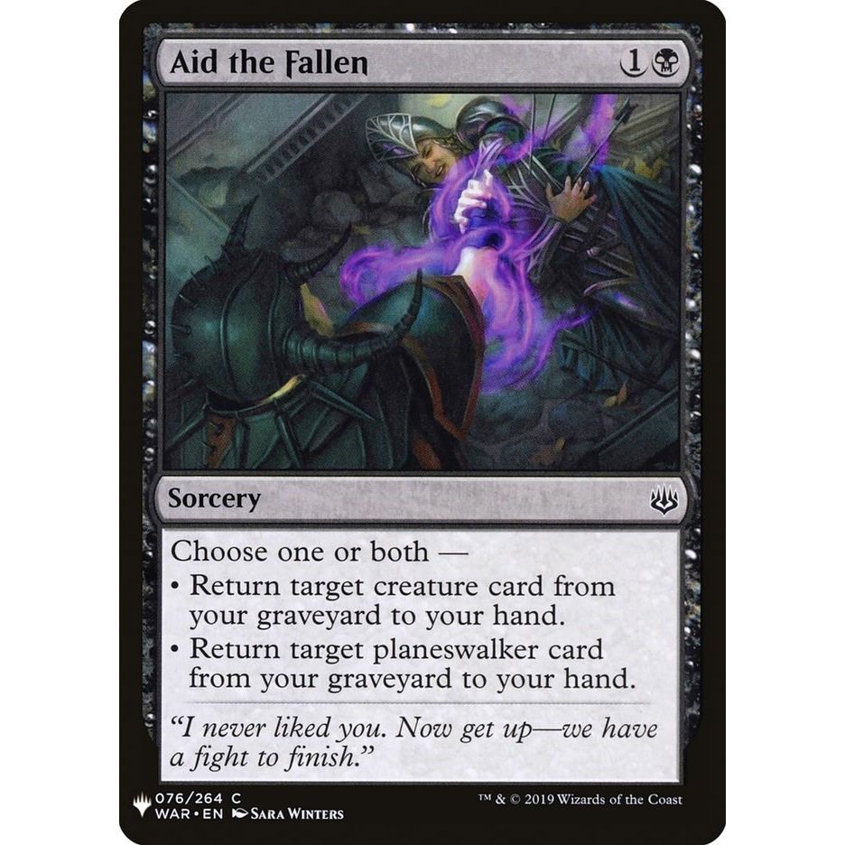 Image for Aid the Fallen (76) (LIST) - Magic: The Gathering