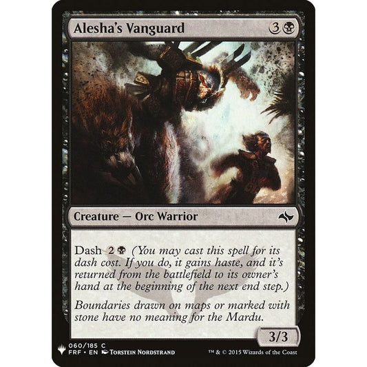 Image for Alesha's Vanguard (60) (LIST) - Magic: The Gathering