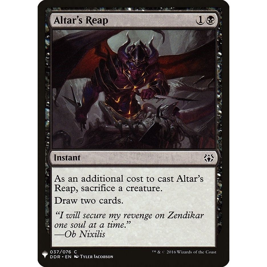 Image for Altar's Reap (37) (LIST) - Magic: The Gathering