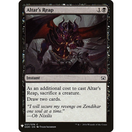 Image for Altar's Reap (37) (LIST) - Magic: The Gathering