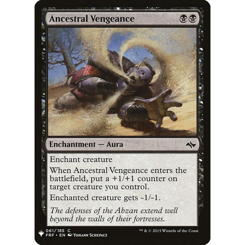 Image for Ancestral Vengeance (61) (LIST) - Magic: The Gathering