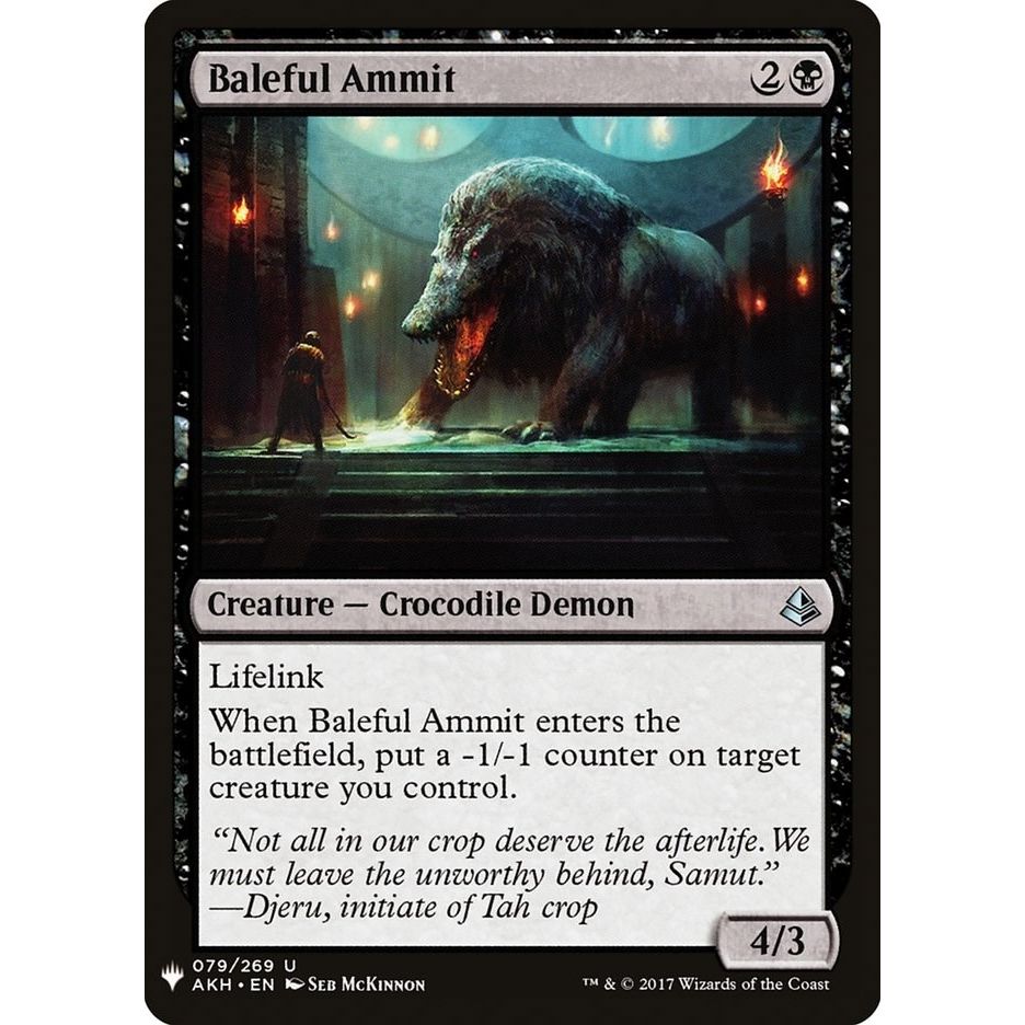 Image for Baleful Ammit (79) (LIST) - Magic: The Gathering