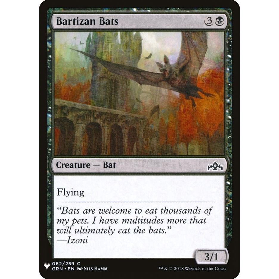 Image for Bartizan Bats (62) (LIST) - Magic: The Gathering