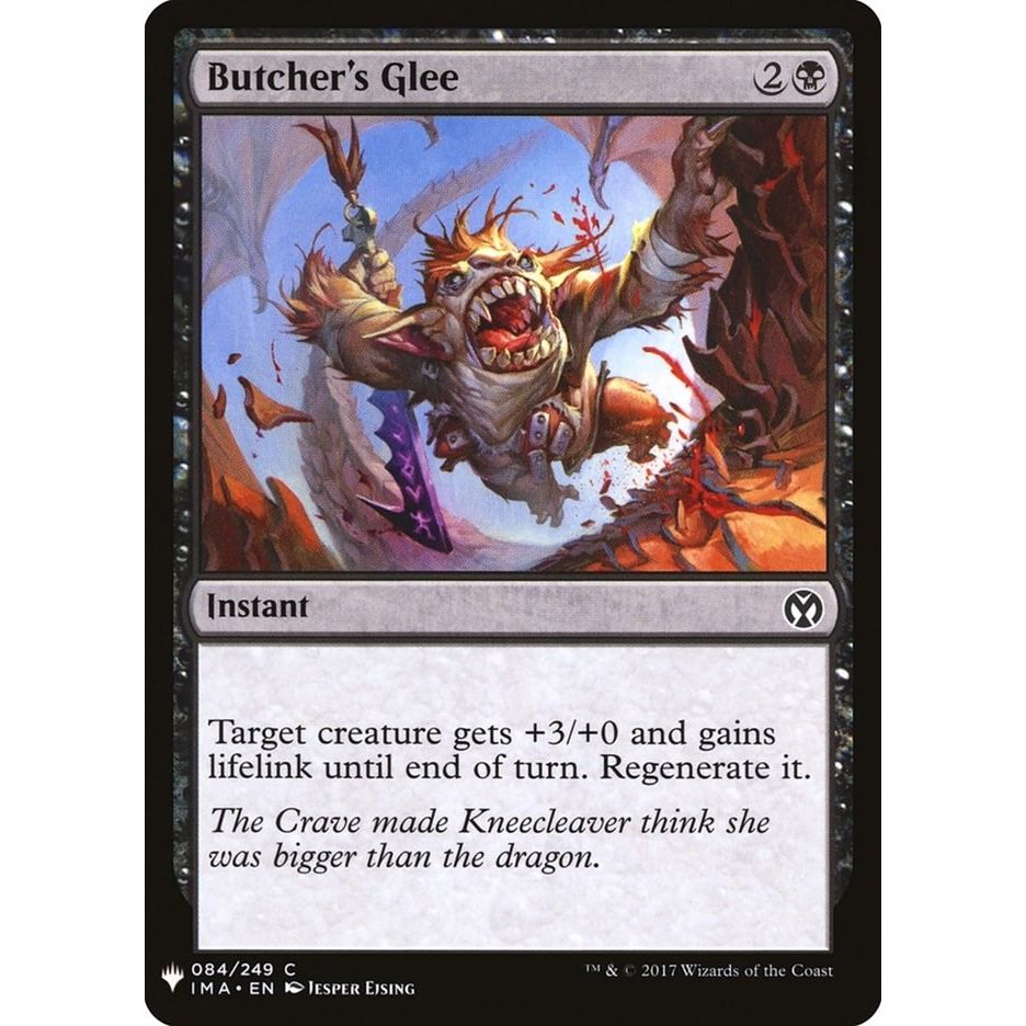 Image for Butcher's Glee (84) (LIST) - Magic: The Gathering