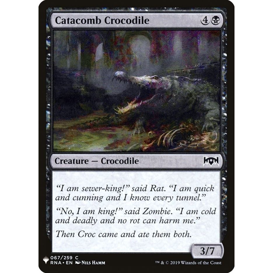 Image for Catacomb Crocodile (67) (LIST) - Magic: The Gathering