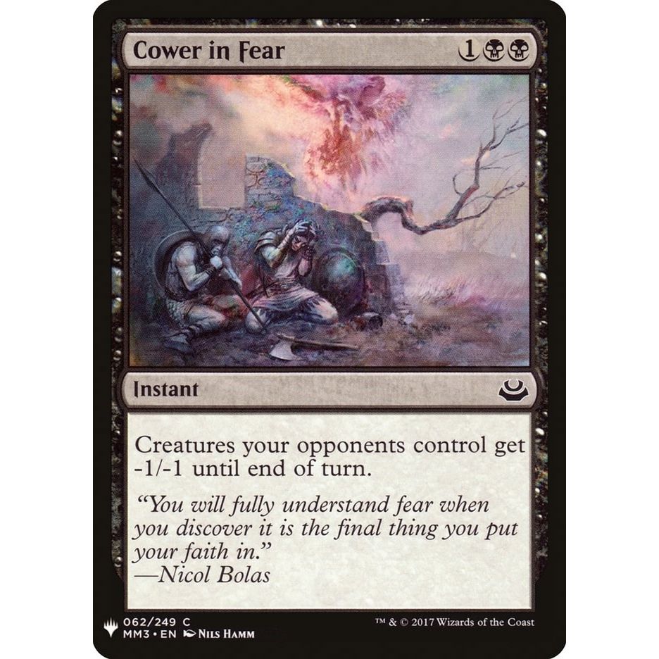 Image for Cower in Fear (62) (LIST) - Magic: The Gathering