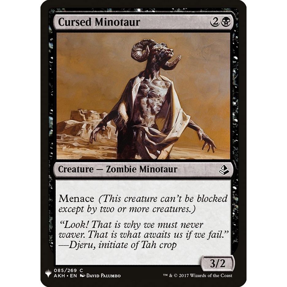 Image for Cursed Minotaur (85) (LIST) - Magic: The Gathering