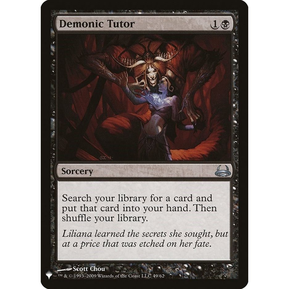 Image for Demonic Tutor (DVD) (49) (LIST) - Magic: The Gathering
