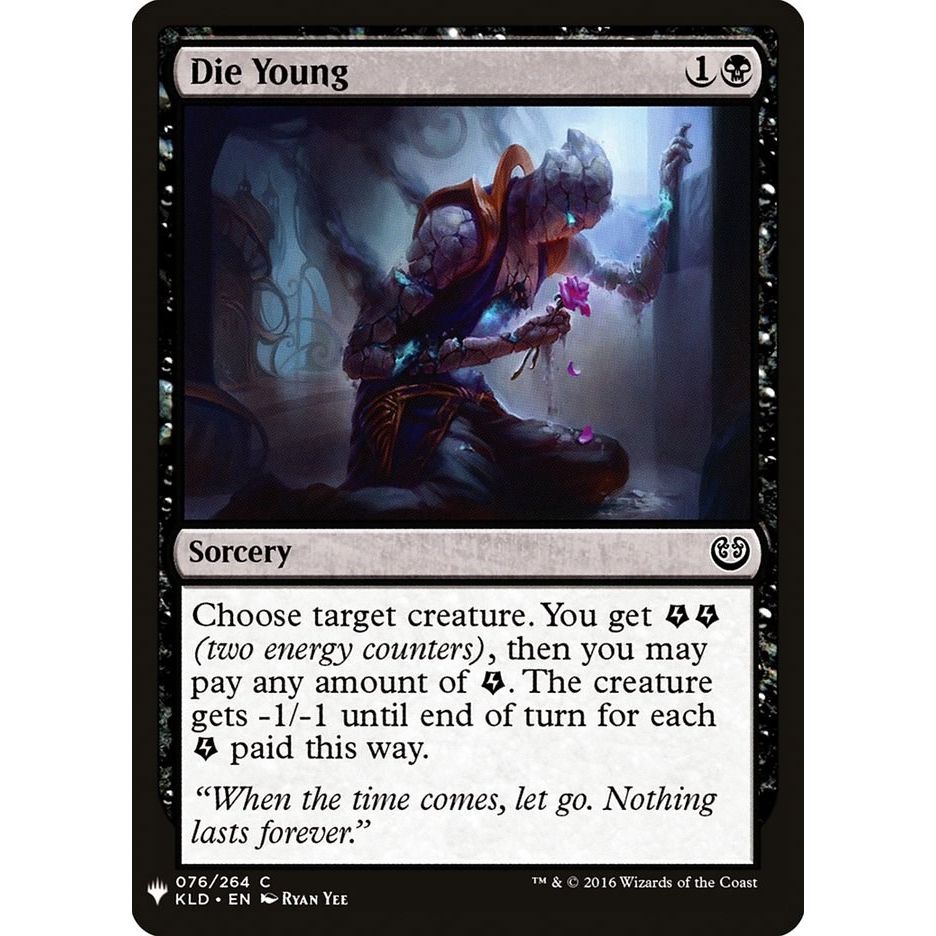 Image for Die Young (76) (LIST) - Magic: The Gathering