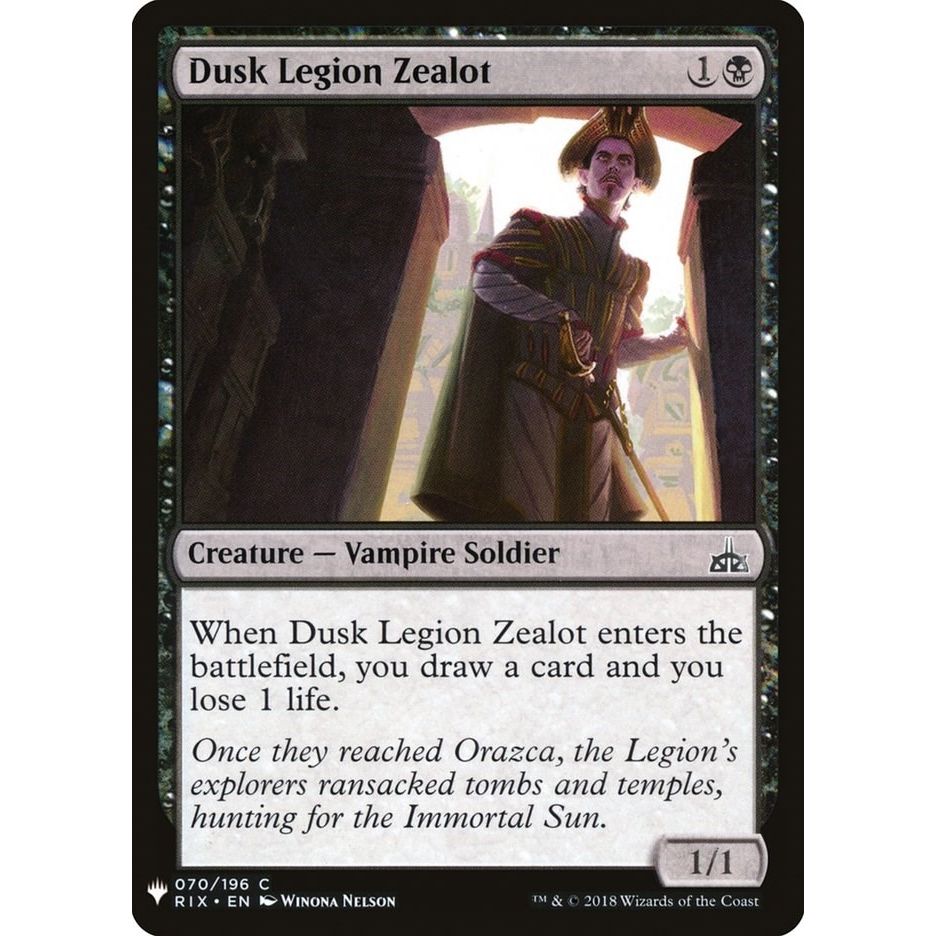 Image for Dusk Legion Zealot (70) (LIST) - Magic: The Gathering