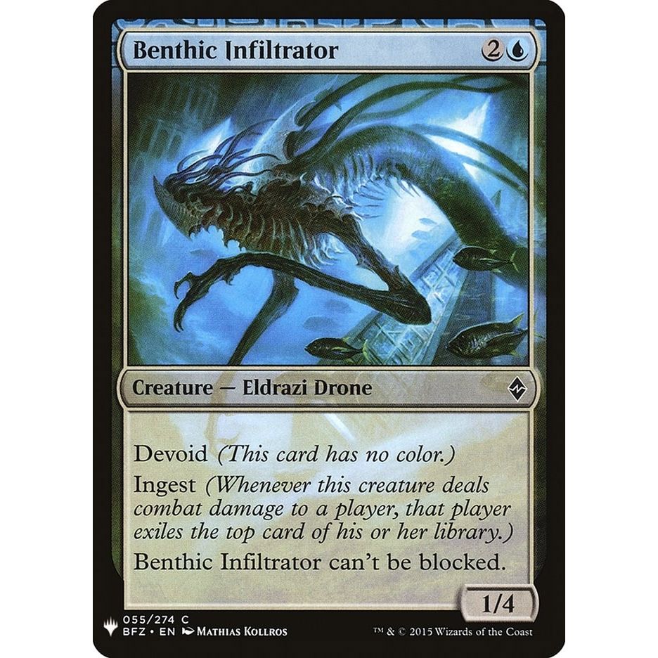Image for Benthic Infiltrator (55) (LIST) - Magic: The Gathering