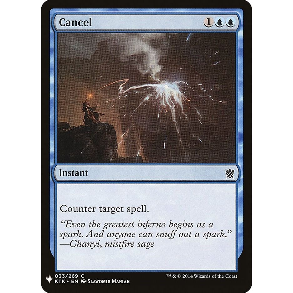 Image for Cancel (33) (LIST) - Magic: The Gathering