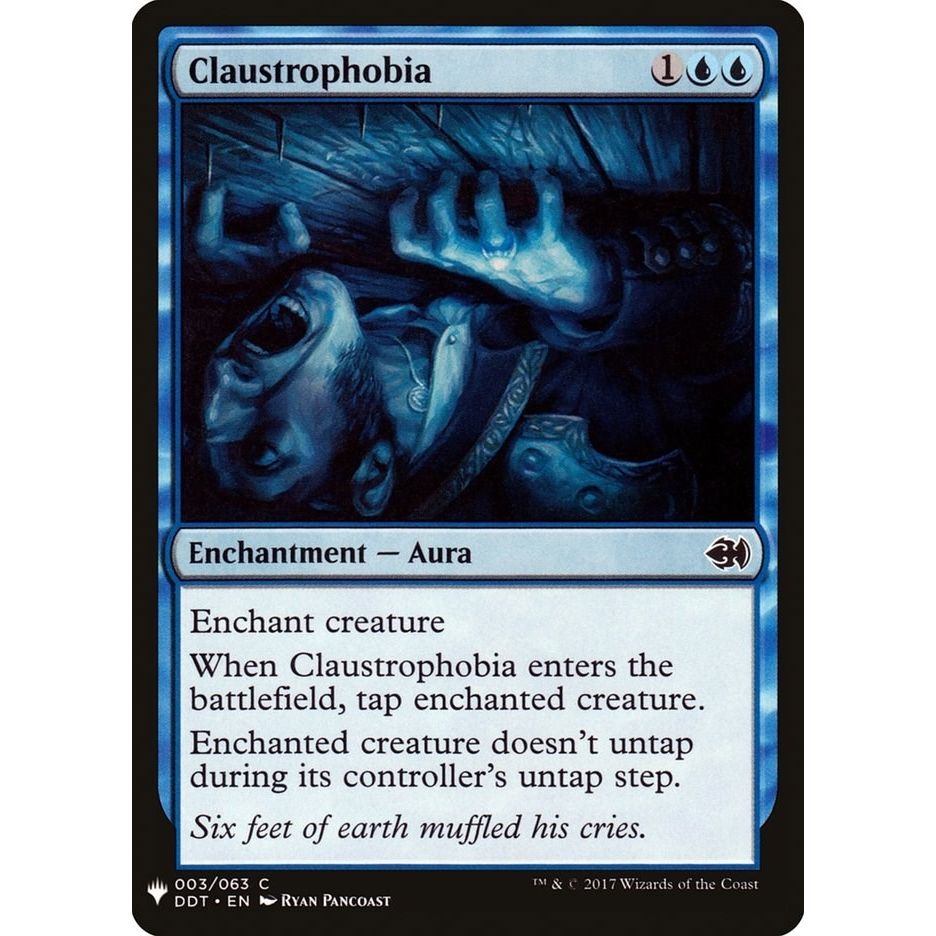 Image for Claustrophobia (3) (LIST) - Magic: The Gathering