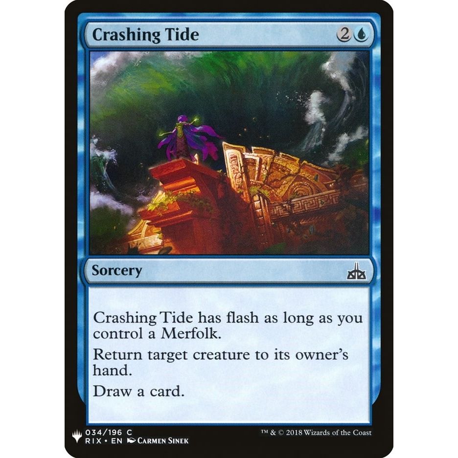 Image for Crashing Tide (34) (LIST) - Magic: The Gathering