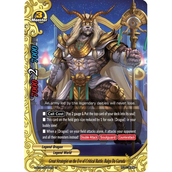 Image for Great Strategist on the Eve of Critical Battle, Balga Da Garuda (S-BT06/0044EN) (S-BT06) - Future Card BuddyFight