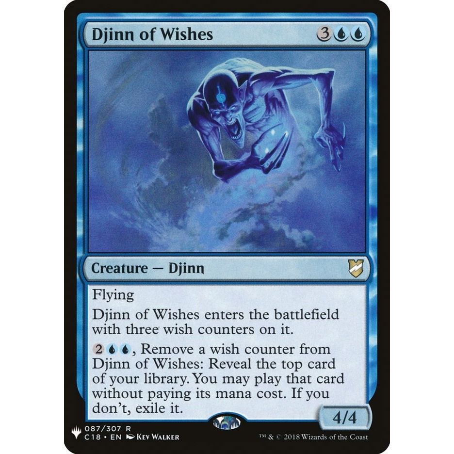 Image for Djinn of Wishes (87) (LIST) - Magic: The Gathering